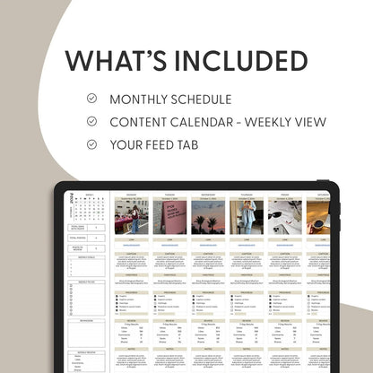 Social Media Content Calendar Plan, Social Media Monthly Content Planner, Google Sheet Spreadsheets, Monthly Batch Content Creation Template